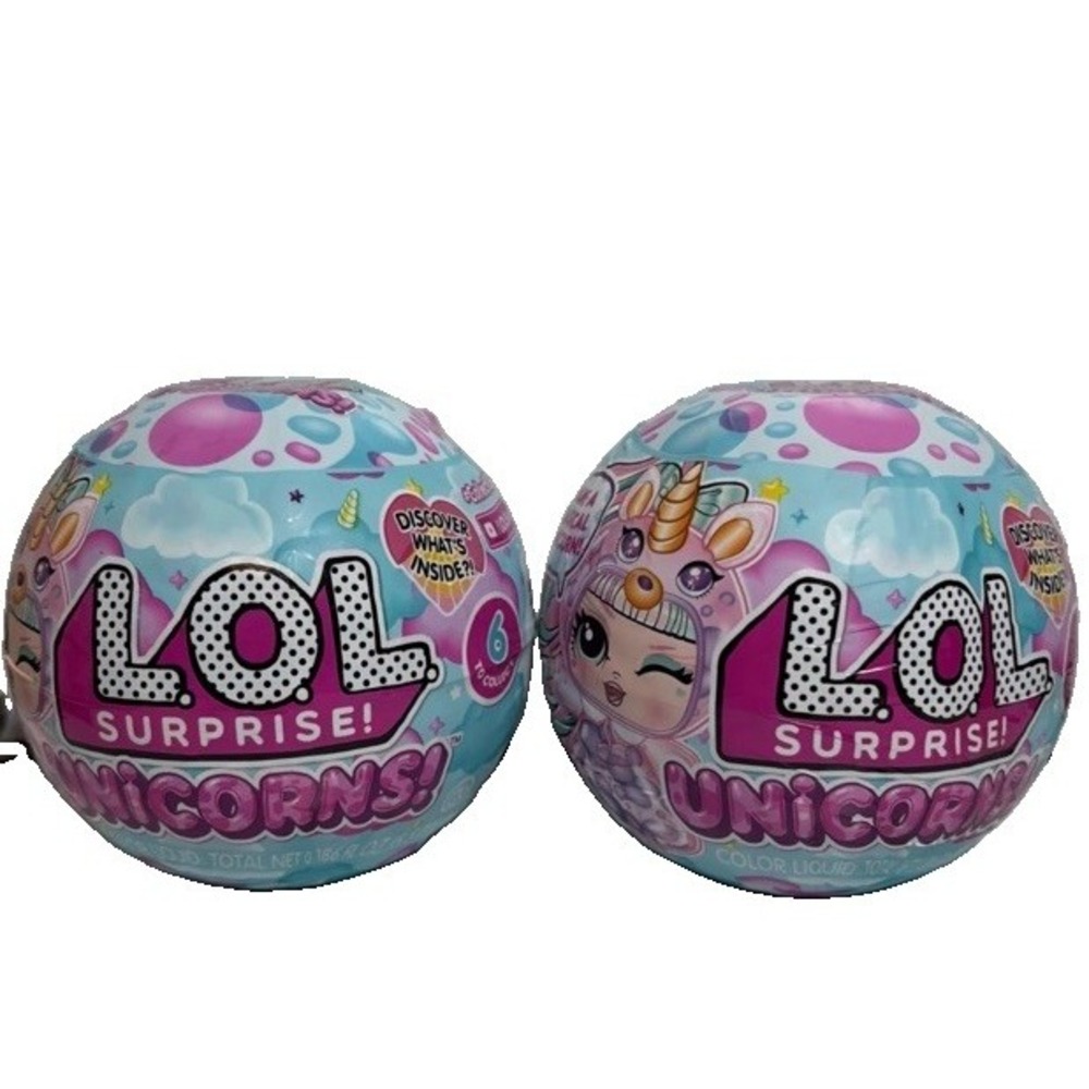 Lot Of 2 LOL Surprise Unicorns, Make Your Own Unicorn Doll Surprises New